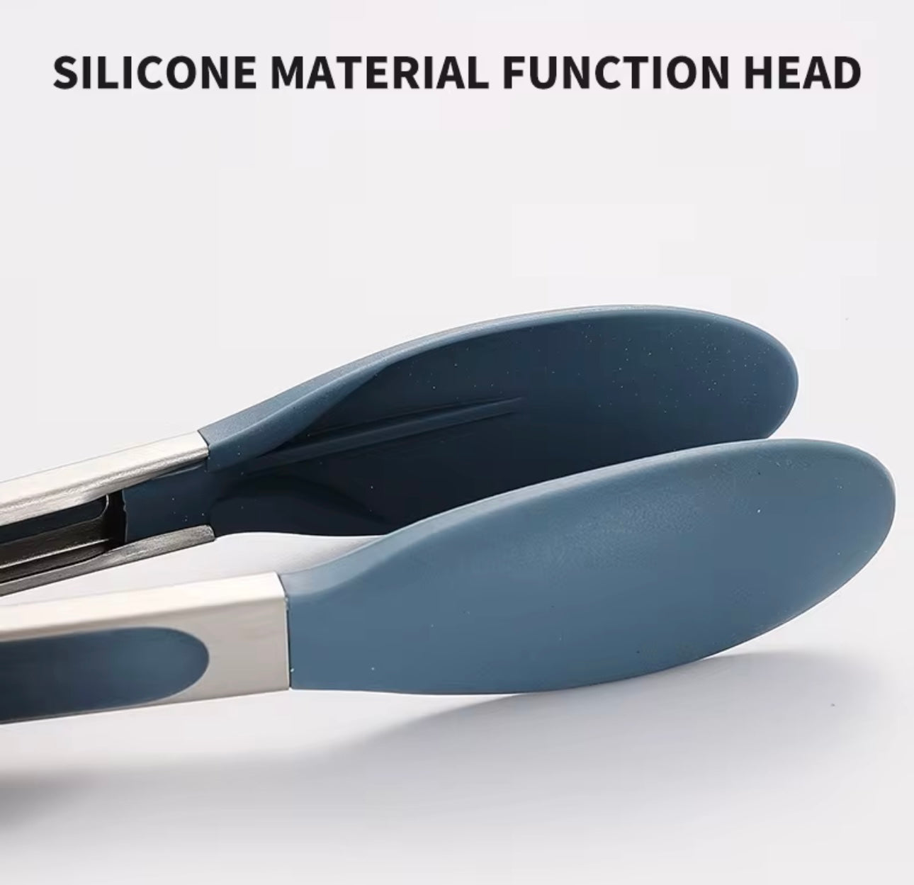 Shaws Cookware Kitchen Green Tongs and Blue Tongs 10" & 12" Set of 4 Stainless Steel Heat- Resistant Non - Stick Silicone Tips, Non - Slip Grip for Cooking, Grilling, BBQ, Pot Lucks, Salad